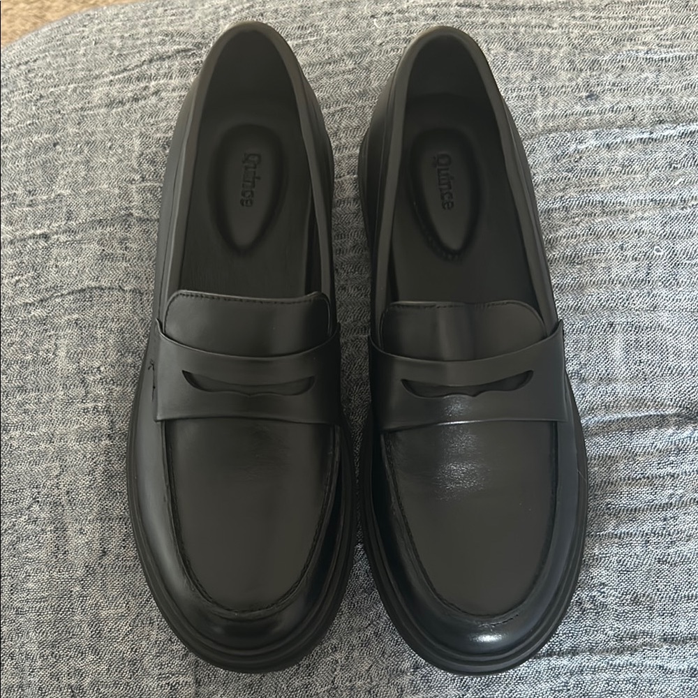 Quince NWT Italian Leather Lug Sole Loafer